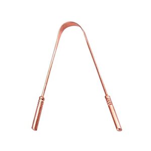 GUBB Copper Tongue Cleaner For Kids & Adults | Ayurvedic Tongue Scraper For Bad Breath (With Handle)