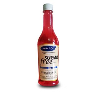 newtrition plus redefining nutrition Strawberry - Sugar Free Syrups (Zero Calorie