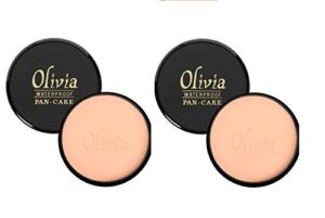 Olivia 100% Waterproof Pan Cake Almond Dust Makeup Concealer 25g