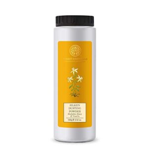 Forest Essentials Silken Dusting Powder Mashobra Honey & Vanilla 100g (Talcum Powder)