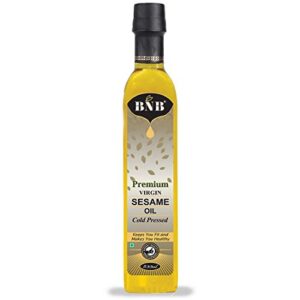 BNB Premium Virgin Sesame Oil | Til Oil | Gingelly Oil | Cold Pressed | Light Cooking Oil | Puja Oil | For Tempering