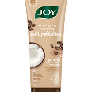 Joy Skin Refreshing & Energizing Anti-Pollution Gel Scrub | Coconut & Fresh Coffee Face Scrub | No Parabens
