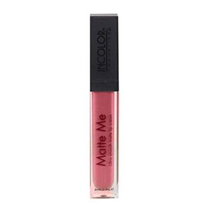 INCOLOR Matte Me Waterproof Ultra Smooth Long Lasting Lip Gloss/Liquid Lip Stick for Women