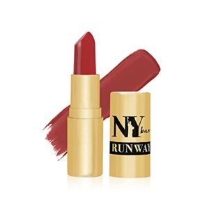 NY Bae Argan Oil Infused Matte Lipstick Runway Range Red - Passe 8 (4.5 g) - Highly Pigmented & Long Lasting - Cruelty Free