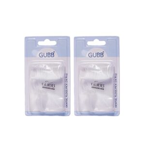 GUBB Dental Floss Toothpicks - 48 Plastic Toothpicks For Teeth