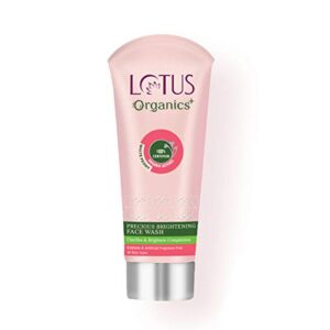 Lotus Organics+ Precious Brightening Face Wash | For Skin Hydration & Brightening | Chemical Free & Organic | 100g