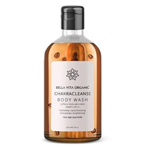Bella Vita Organic Chakra Cleansing Body Wash Shower Gel Aura Boosting Positivity with Himalayan Rock Salt