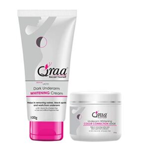 QRAA Underarm Whitening Cream Kit for Dark Underarm and Normal Skin