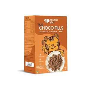 Nourish You Choco Fills | Gooey Chocolaty |Goodness of Quinoa and Ragi (4 Millets Grains) | 0% Maida | Gluten Free | Anytime Snack | 250g