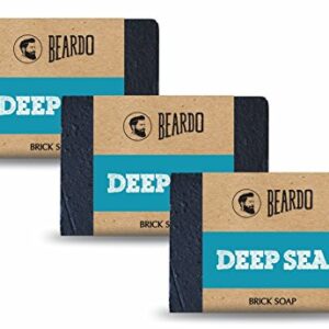 Beardo Deep Sea Brick Soap - 125 gm (Set Of 3)