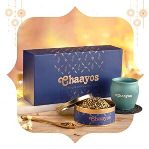 Chaayos Black Tea Gift Set | Festival Gift Box | Fresh Black Tea Leaves | Adrak Tulsi Tea & Kulhad | Wellness Gift Hamper | Gift Hampers | Valentine Gift for Him and Her