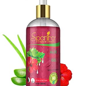 Spantra Aloe Hibiscus for Ultimate Skin and Hair Care Pure Aloe Vera For Face