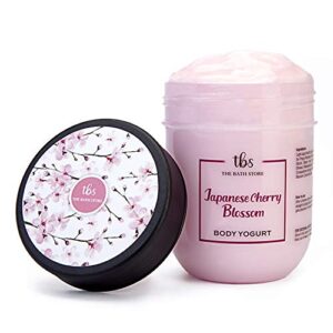 The Bath Store Japanese Cherry Blossom Body Yogurt for Soft and Supple Skin with Rich Ingredients for All Skin Type - 200 g