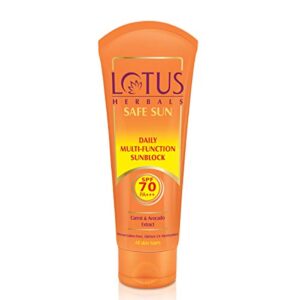 Lotus Herbals Sunscreen SPF 70 PA+++ - 60 grams Cream
