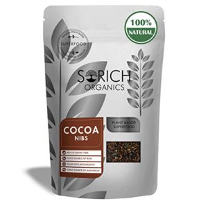 Sorich Organics Cocoa Nibs - 400 Gm - Cacao nibs | High Antioxidants and Iron Rich Superfood | Boost Metabolism | Helps in Enhancing Mood