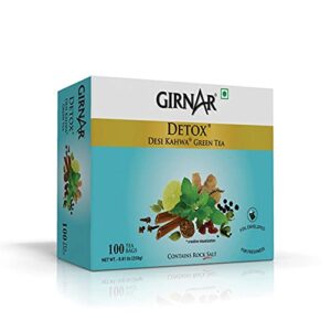 Girnar Detox Green Tea (Desi Kahwa) (100 Tea Bags)