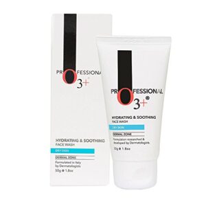 O3+ Hydrating Moisture Face Wash Cleanser with Aloe Vera and Cucumber Extracts Ideal for Normal to Dry Skin