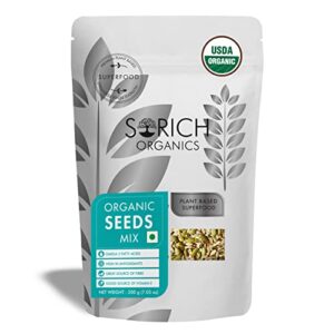 Sorich Organics 6-in-1 USDA Organic Seeds Mix - Mixture of Chia