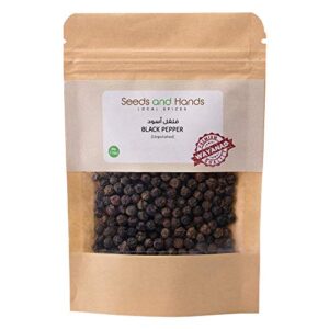 Seeds and Hands Tellicherry Special Extra Bold Black Pepper/Kali Mirch Whole [Medium Spicy] (50g)