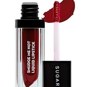 SUGAR Cosmetics - Smudge Me Not - Liquid Lipstick - 01 Brazen Raisin (Burgundy) - 4.5 ml - Ultra Matte Liquid Lipstick