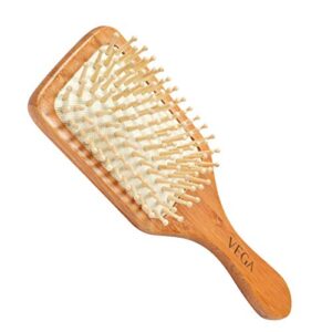 VEGA Premium Collection Wooden Paddle Hair Brush for Men & Women