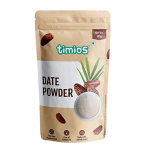 Timios Superfoods Organic Date Powder 100gm-Nutritious Natural Sweetener| Rich in Fibre and Anti-Oxidants|Boost Gut Health