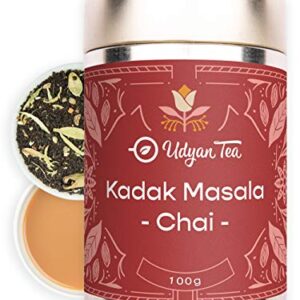 Udyan Tea Kadak Masala Chai - Champagne Gold Gift Caddy