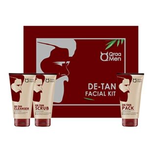 Qraa Men De-Tan Kit For Instant Tan Removal For Men (Pack of 3)