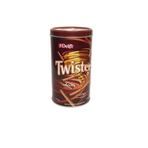 Delfi Twister Chocolate Wafer Roll with Cream