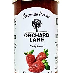 Orchard Lane Low Sugar Strawberry Jam - 80% Strawberries- No preservatives or Colours- 280 Grams