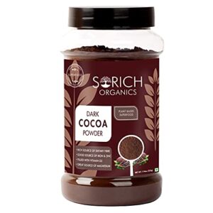 Sorich Organics Unsweetened Dark Cocoa Powder - 100% Pure