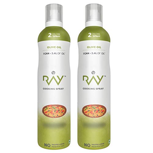 LB Ray Cooking Spray Oil Pack of 2X200ml - Low Calorie 100% Oil Spray (Olive Oil)