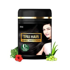 Tru Hair Organic Herbal Hair Powder with Bhringaraj