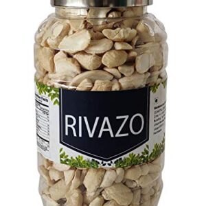 Rivazo 100% Natural Organic 4 Piece Cashews 4 Tukda LWP in Pet Jar 250 Grams