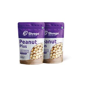 SHREGO Peanut Plus Light Roasted Whole Peanut Unsalted 400g