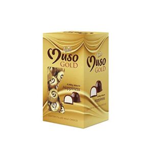 Tosca Muso Gold Chocolate- Gold Chocolate Truffles- Center Filled Milk Chocolate (60 pcs in a Box)