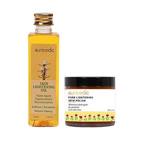 AURAVEDIC Bye Bye Dark Spots Skin Lightening Oil With Saffron Oil/Turmeric