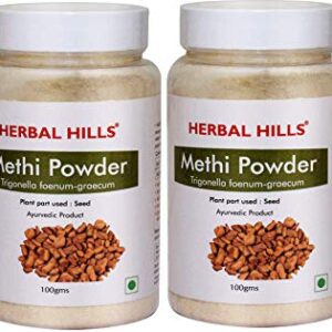 Herbal Hills Methi Seed Powder | Fenugreek Powder 100g Pack of 2 (100 Gms Pack of 2)