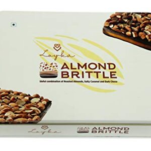 Loyka Almond Brittle Royal Tin Box - 15 pcs Almond Brittle (250 GMS) (White)