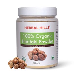 Herbal Hills Organic Haritaki Powder | Haritaki Fruit Powder | Terminalia chebula