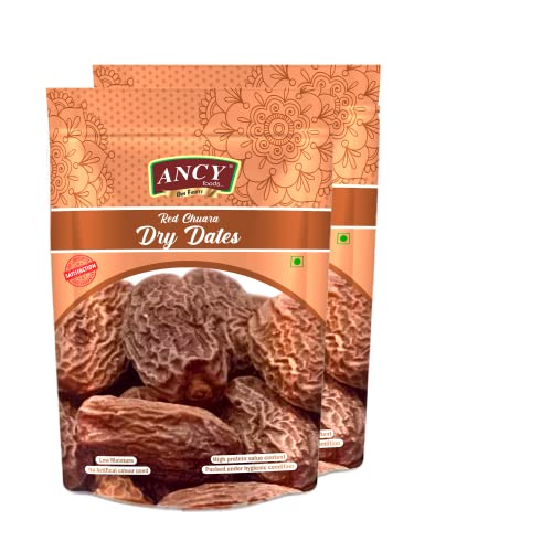 Ancy Dry Fruit Mall Red Dry Dates/ Lal Sukha Khajoor (500 GMS)
