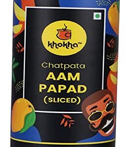 Khokha Digestive Candy Chatpata Sliced Aam Papad Masala Mango Chips Sour Candies 225Gm