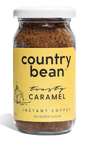 Country Bean Instant Coffee Powder | Caramel Flavoured Coffee 60 G