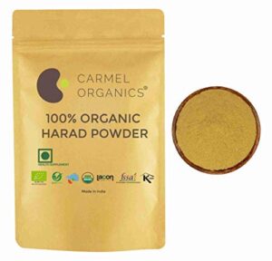 CARMEL ORGANICS Harad/Haritaki Powder (340 Gram) || USDA Certified.