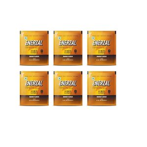 Enerzal Energy Drink Powder Orange Flavour 100 GM (Pack of 6)
