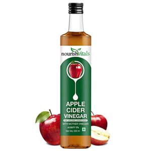 NourishVitals Apple Cider Vinegar with Mother Vinegar - 250 ml