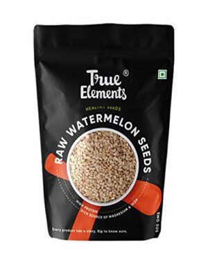 True Elements Watermelon Seeds 500g - Magaj Seeds | Raw Watermelon Seeds for Eating | Diet Food
