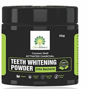 Skinblooms Activated Charcoal Powder for Teeth Whitening - Teeth Whitening Products Enamel safe Natural Teeth Whitening