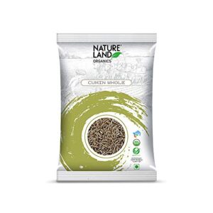 Natureland Organics Cumin Whole / Jeera 250 Gm - Organic Healthy Spices