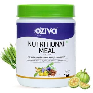 OZiva Nutritional Meal for Men (High in Protein with Ayurvedic Herbs like Ashwagandha